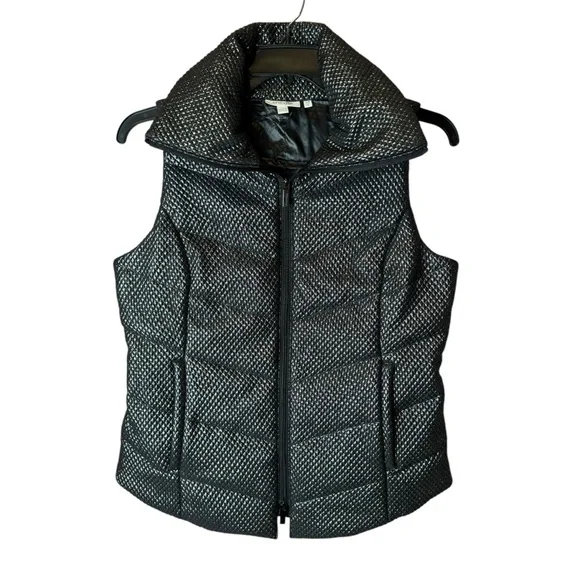 Chicos Zenergy Quilted Foil Puffer Vest 6 - Picture 1 of 11